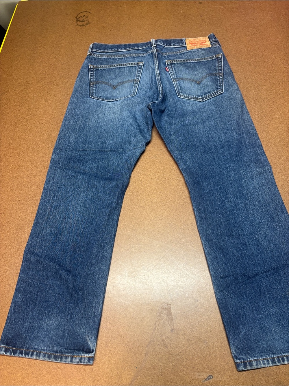 Levi's Men's Straight Leg Dark Blue Denim Jeans